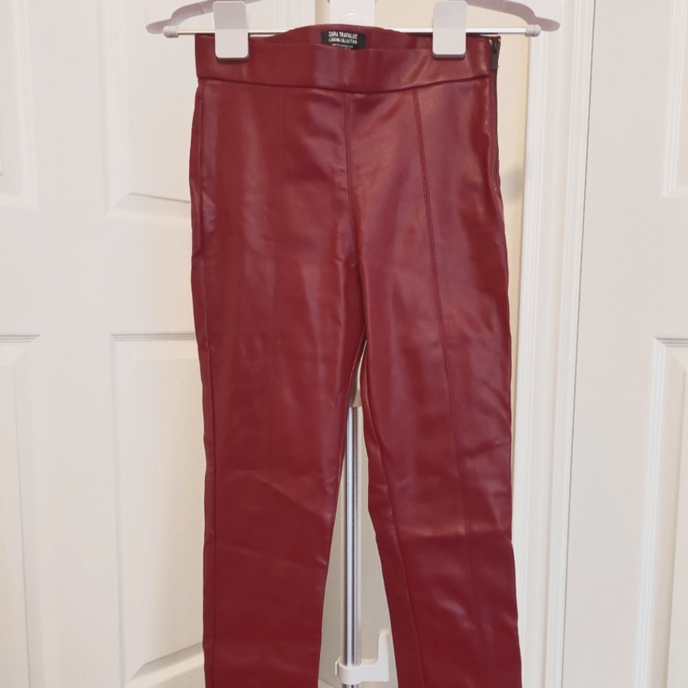 Zara Trafaluc Faux Leather Legging